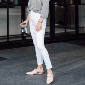 Banana Republic Skinny White Jeans